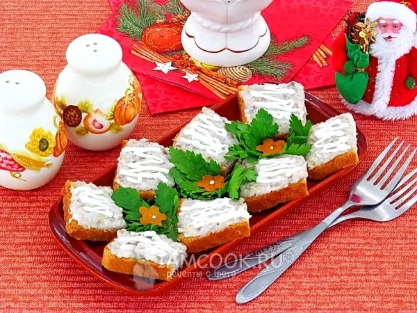 Фото блюда: Бутерброды с форшмаком