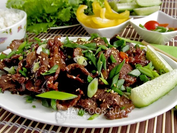 Фото блюда: Говядина по-корейски