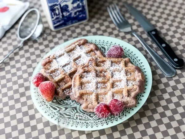 Фото блюда: Клубничные вафли