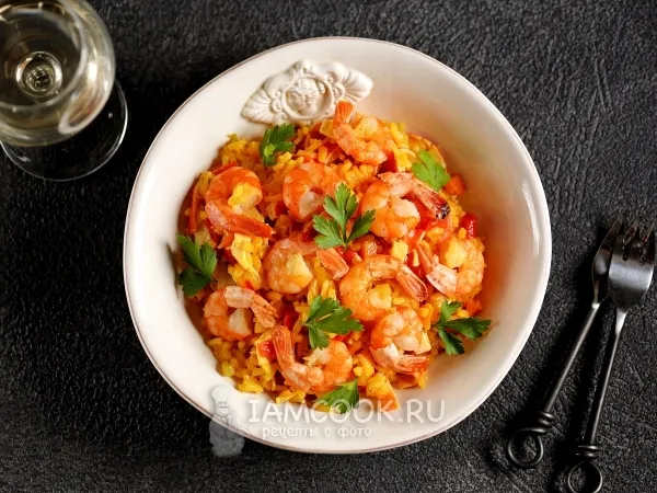 Фото блюда: Паэлья с креветками