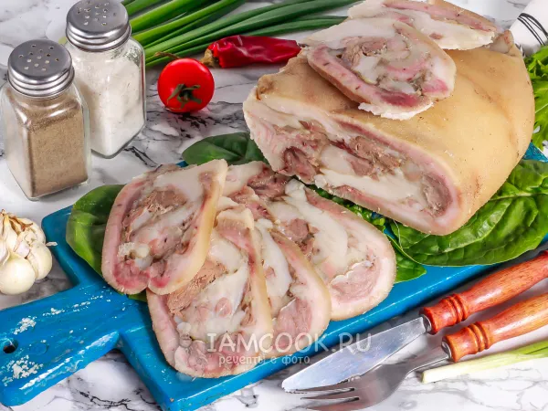 Фото блюда: Рулет из свиной головы