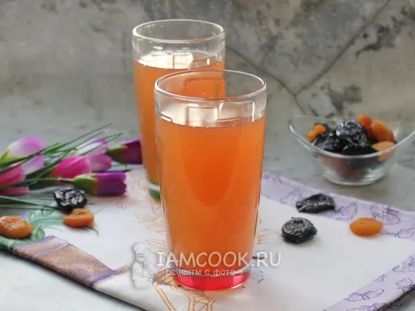 Фото блюда: Компот из кураги и чернослива