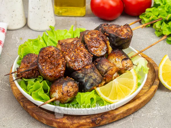 Фото блюда: Скумбрия на шпажках в духовке