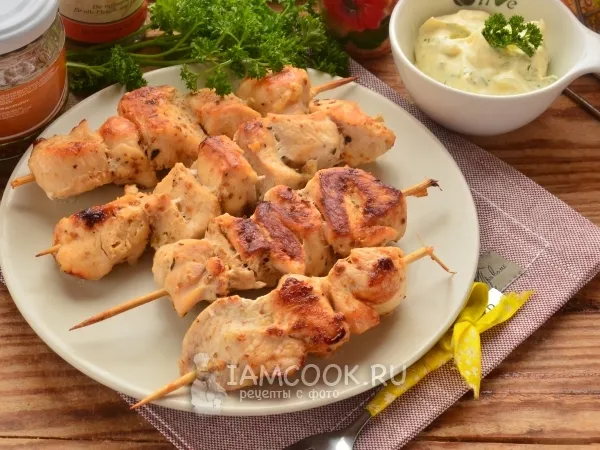 Фото блюда: Шашлык из курицы в мультиварке