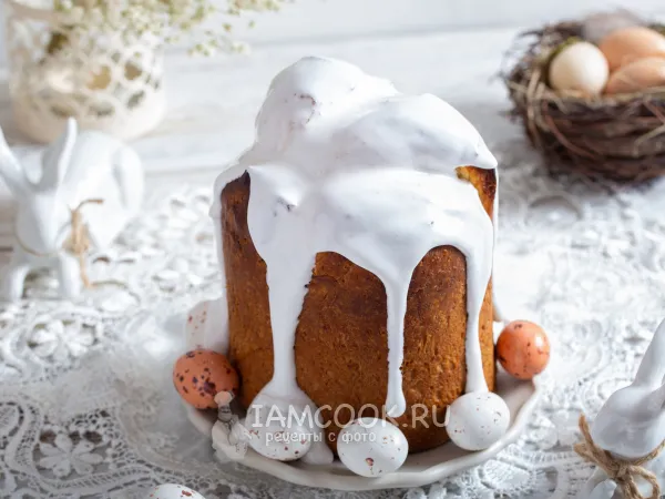 Фото блюда: Кулич с лимонным курдом