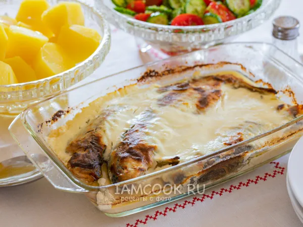 Фото блюда: Форель в сметане (речная)