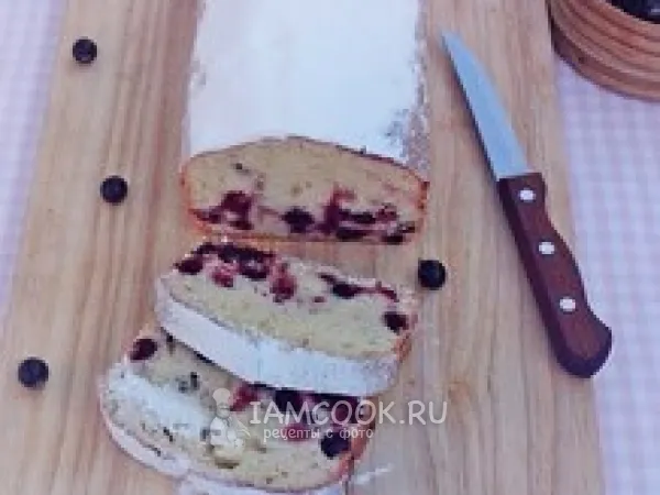 Фото блюда: Кекс с чёрной смородиной