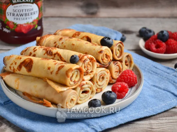 Фото блюда: Постные заварные блины на кипятке