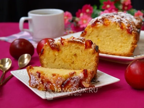 Фото блюда: Кекс со сливами