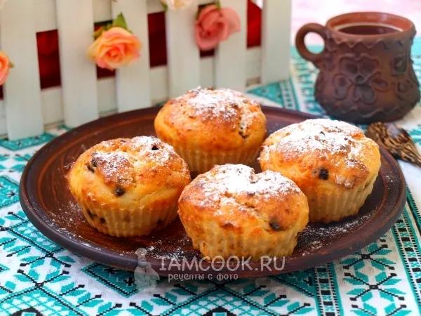 Фото блюда: Творожные кексы на йогурте