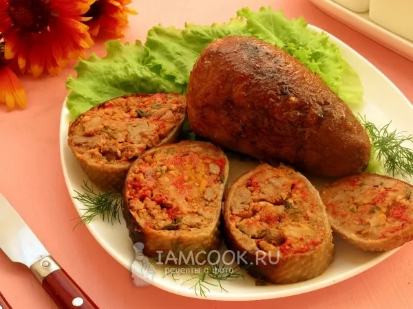 Фото блюда: Шейки, фаршированные кускусом и потрохами
