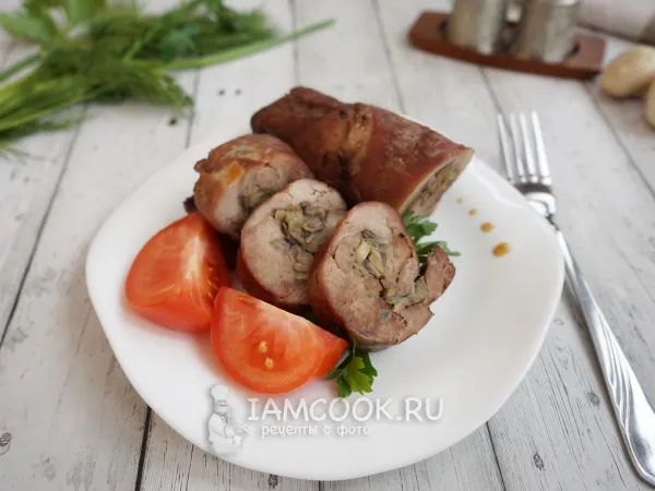 Фото блюда: Рулет из бедра индейки в духовке