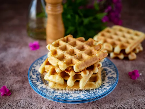 Фото блюда: Сырные вафли в мультипекаре