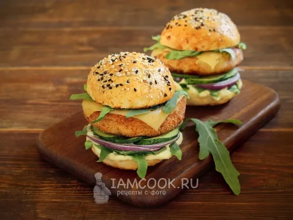 Фото блюда: Котлета для фишбургера