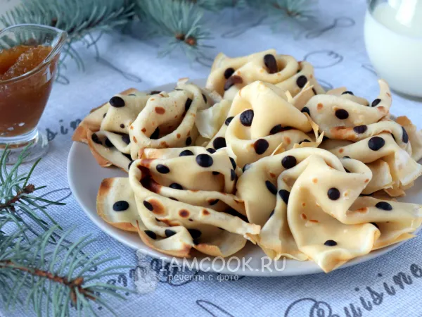 Фото блюда: Блины в горошек