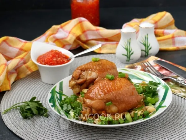 Фото блюда: Курица в соусе «Амарант»