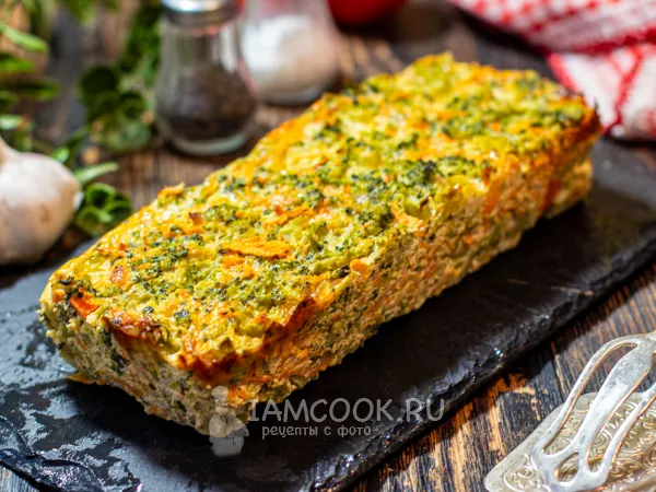 Фото блюда: Запеканка с брокколи в аэрогриле