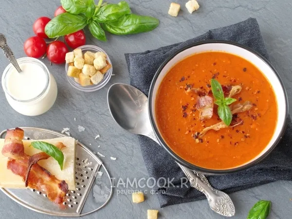 Фото блюда: Томатный суп-пюре (классический рецепт)
