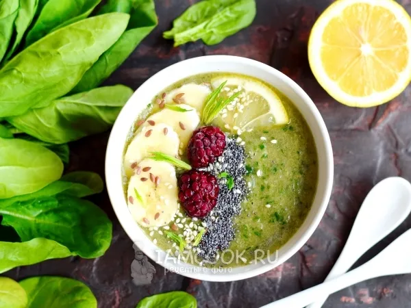 Фото блюда: Смузи из шпината и огурца