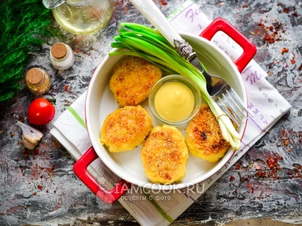 Фото блюда: Котлеты из индейки с картошкой