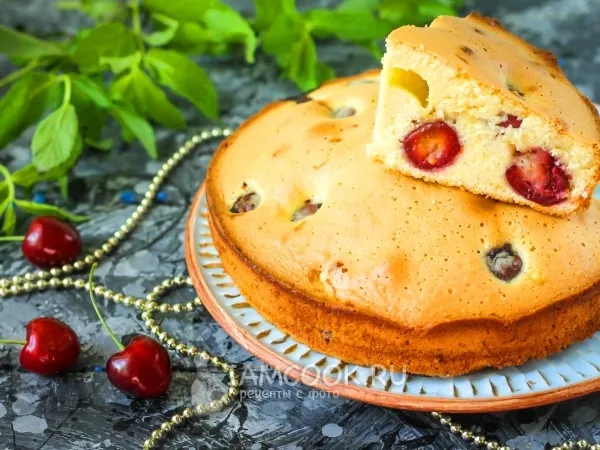 Фото блюда: Бисквит с черешней