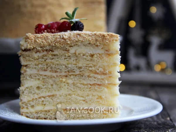 Фото блюда: Торт «Молочная девочка» с пломбирным кремом
