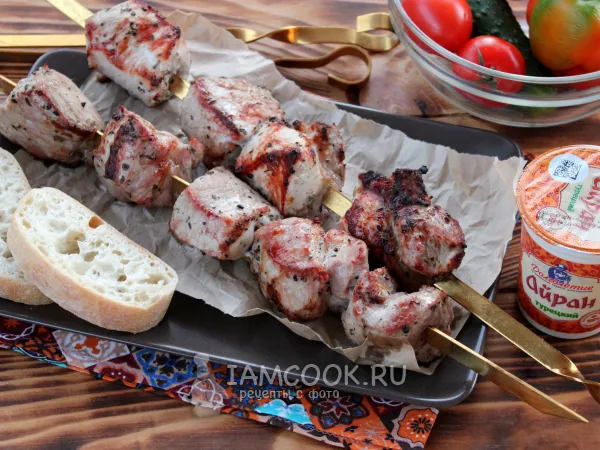 Фото блюда: Шашлык из свинины на айране