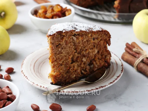 Фото блюда: Морковно-яблочный кекс