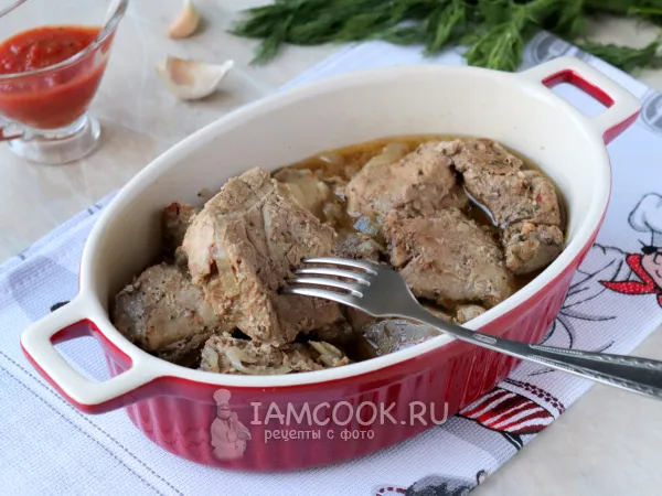 Фото блюда: Свинина в банке в духовке