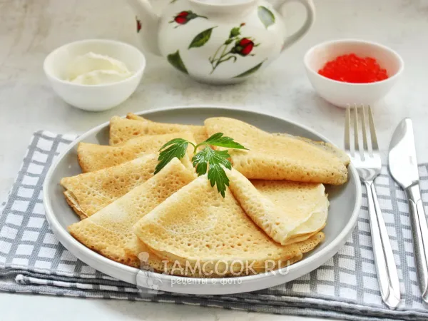 Фото блюда: Блины из рисовой муки на воде