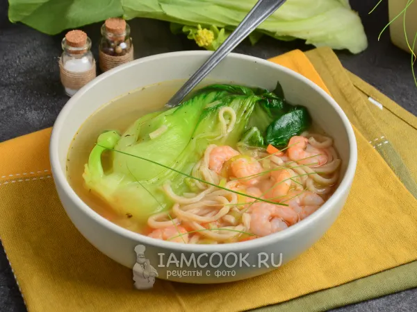 Фото блюда: Японский суп с креветками