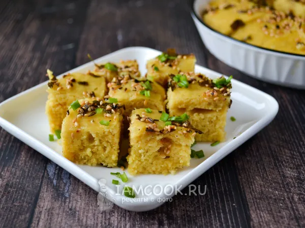 Фото блюда: Дхокла (индийское блюдо)