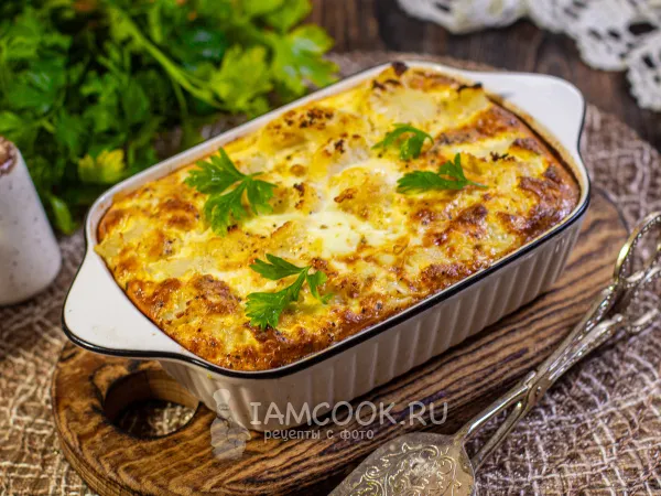 Фото блюда: Омлет с цветной капустой в аэрогриле