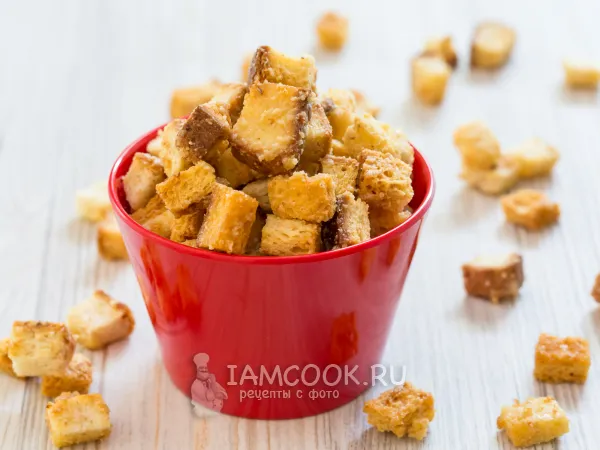 Фото блюда: Попкорн из хлеба