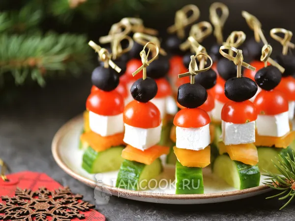 Фото блюда: Канапе «Греческое»