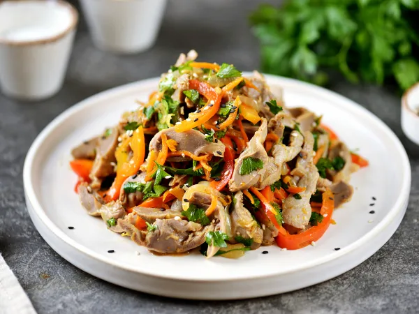 Фото блюда: Куриные желудки, маринованные в соевом соусе