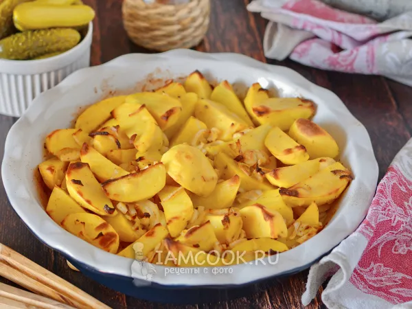 Фото блюда: Картошка с горчицей в духовке