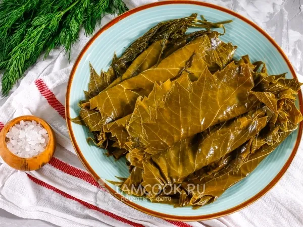 Фото блюда: Засолка листьев винограда на зиму