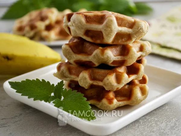 Фото блюда: Веганские венские вафли в вафельнице