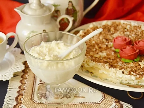 Фото блюда: Заварной крем для «Наполеона»