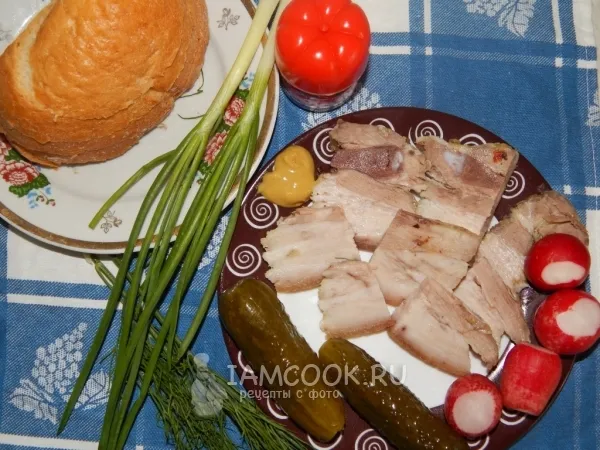 Фото блюда: Сало паровое