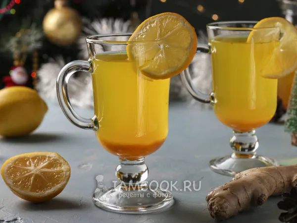 Фото блюда: Лимонный напиток с куркумой и имбирём