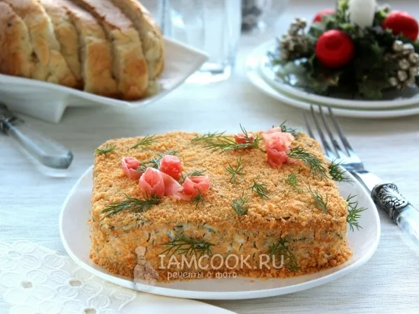 Фото блюда: Закусочный торт из крекера