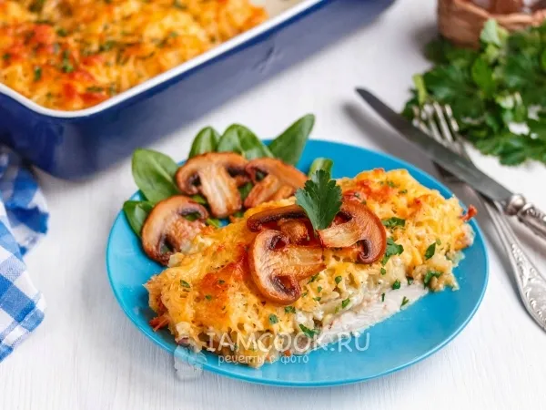 Фото блюда: Куриная грудка «под шубой» в духовке