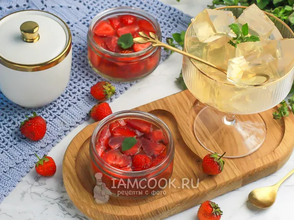 Фото блюда: Желе из шампанского