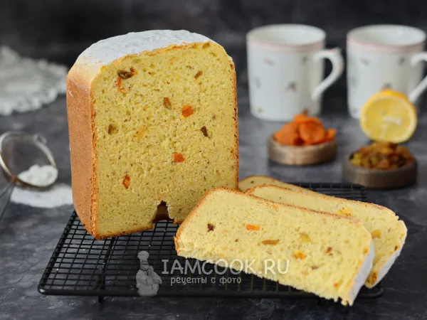 Фото блюда: Кекс в хлебопечке на дрожжах