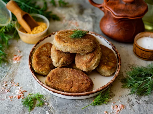 Фото блюда: Котлеты из чечевицы и риса