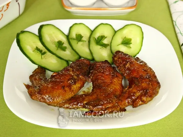Фото блюда: Куриные крылышки в соево-чесночном маринаде