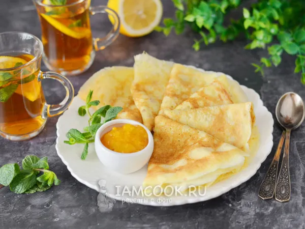 Фото блюда: Блины на сухих сливках