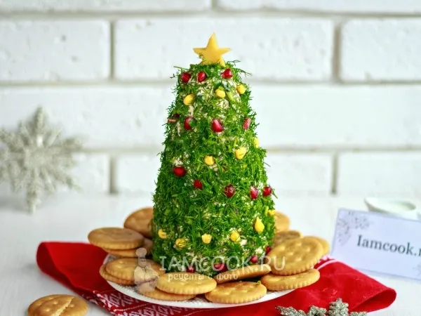 Фото блюда: Сырная закуска «Ёлочка»